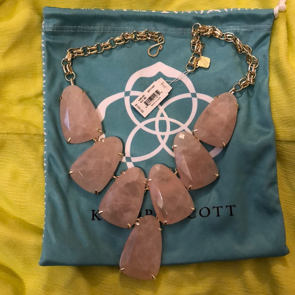 NWT Kendra Scott Harlow Rose Quartz